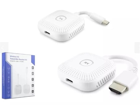 Hadron HDX1385 50mt Type-C Tx - Hdmi Rx Extender Kablosuz 1080p (Tv-Tablet-Projektör) (KDO)