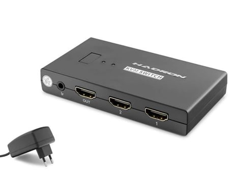 Hadron Hdx1373 2 Port + 4-  Hdmi Kvm Switch Usb Hdmi Kablolu Siyah (KDO)