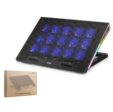 Hadron Dcxaa2 Notebook Soğutucu 15-Fan 13-17.3 RGB Siyah (KDO)