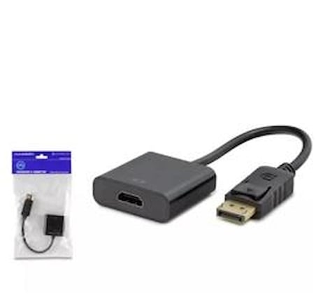 HADRON HDX7873 DisplayPort to HDMI Dişi Görüntü Dönüştürücü 4K 30 Hz - Siyah (KDO)