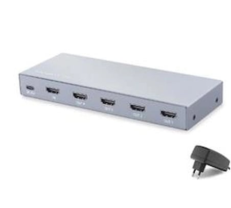 HADRON HDX1429 HDMI Splitter EDID 4K 60 Hz 1 Giriş 4 Çıkış Gri (KDO)