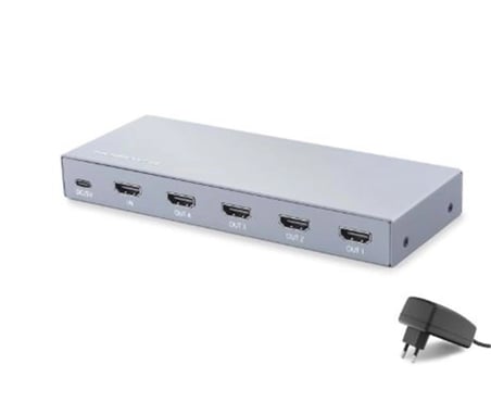 HADRON HDX1432 HDMI Splitter EDID 8K 60 Hz 1 Giriş 4 Çıkış Gri (KDO)