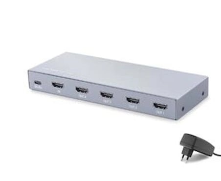 HADRON HDX1432 HDMI Splitter EDID 8K 60 Hz 1 Giriş 4 Çıkış Gri (KDO)