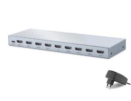 HADRON HDX1433 HDMI Splitter EDID 8K 60 Hz 1 Giriş 8 Çıkış Gri (KDO)