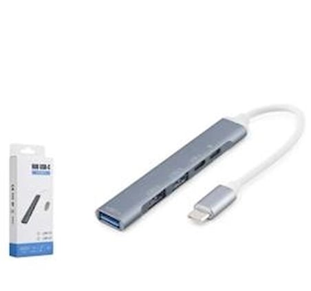 HADRON HDX7896G Type-C PD Hub 5 Port 480 Mbps 20W Gri (KDO)