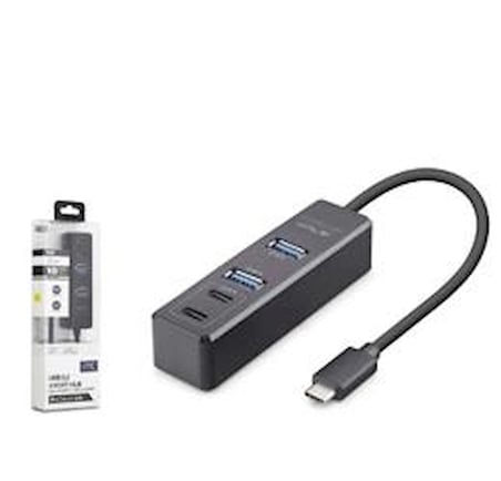 iETOP TU1009 Type-C 3.2 Gen2 Hub 4 Port 10 Gbps Siyah (KDO)