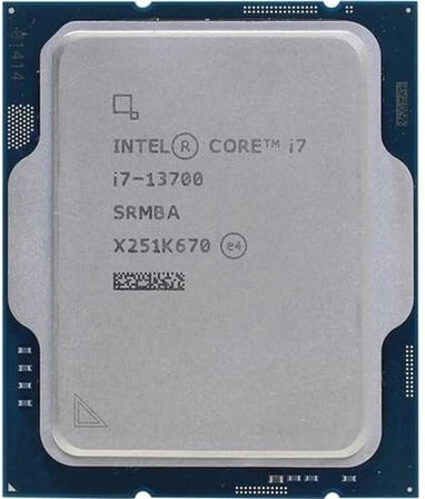 Intel Core i7 13700 TRAY 3.30GHz (Turbo 4.40GHz) 20MB Cache LGA1700 13.Nesil Kutusuz İşlemci (KDO)