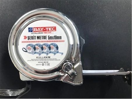 Bay-Tec Mk4146 5Mt 19MM Krom Şerit Metre (KDO)