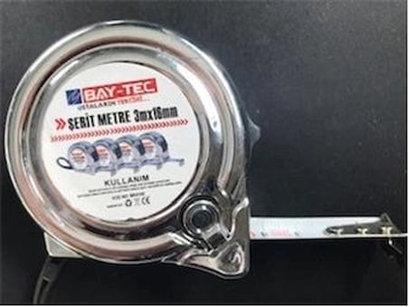 Bay-Tec Mk4145 3Mt 16MM Krom Şerit Metre (KDO)