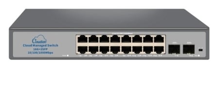 Nova NVC-HIS2116G2S 16 Port Full Giga Cloud Non Poe Ethernet Switch (KDO)