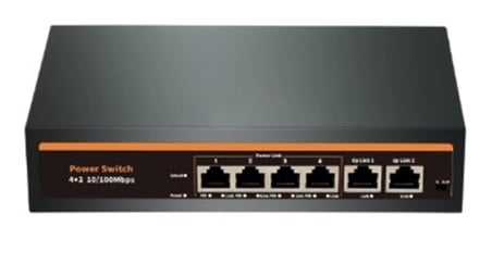 Nova NVC-INTSF0420FB2L 24V INTERCOM 4+2 PORT POE SWITCH (10-100) (KDO)