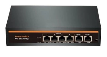 Nova NVC-INTSF0420FB2L 24V INTERCOM 4+2 PORT POE SWITCH (10-100) (KDO)