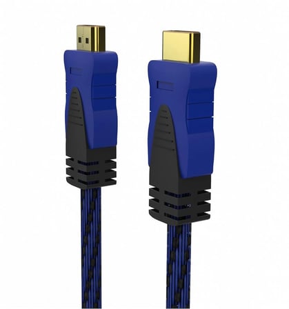 Inca Ihk-05T 5mt Örgülü Altın Uç 2.0v Hdmı Kablo 18 Gbps Bant Genişliği , 4K& 2K & Full Hd (KDO)