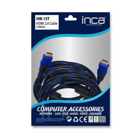 Inca IHK-15T 2.0 15mt  Hdmı Kablo 18 Gbps 4K& 2K & FULL HD (KDO)