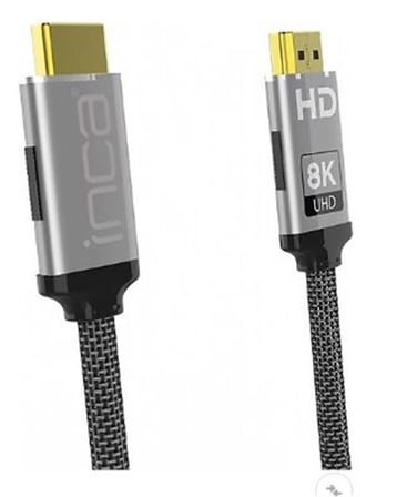 Inca IHM-15T 1.5mt 2.0  Altın Uç Örgülü Kablo Hdmı To Hdmı Kablo 8K 2.1V ( 7680 × 4320 8K) (KDO)