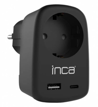 INCA IPW-42SY TYPE-C+ USB-A Giriş Soketli Duvar Prizi (KDO)