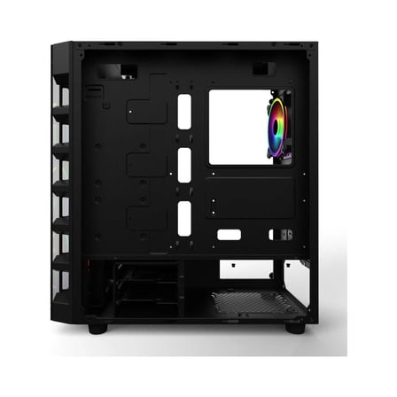 PowerBoost X59RGB-650W 80+ USB 3.0 Tempered Glass 6 x RGB Fanlı Gaming Kasa (JBST-X59RGB-650) (KDO)