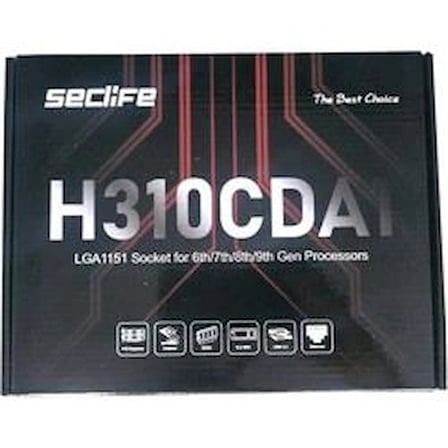 Seclife H310CDA1 (B250 Chipset) 6-7-8-9th M.2 DDR4 S+V+L 1151P Anakart (6.7.8.9.Nesil) (KDO)