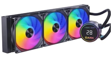 Dark DKCCW362 Freezer W362 2025 Edition 360mm 300W TDP, ARGB LEDli Sıcaklık Göstergeli Sıvı Soğutma (KDO)
