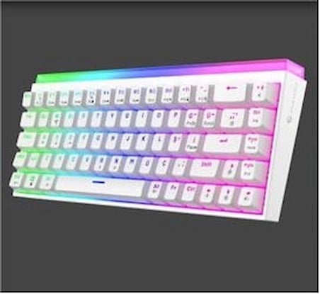 Gameagle GE2019 Hera RGB Kablolu Tr Layout Mekanik Beyaz Oyuncu Klavyesi (KDO)