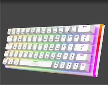 Gameagle GE2026 Caladrıa RGB Kablolu TR Layout Mekanik Beyaz Oyuncu Klavyesi (KDO)