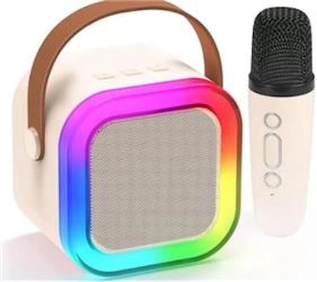 WowKids SY13 İki Mikrofonlu Pembe Karaoke Speaker (KDO)