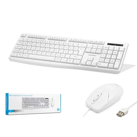 Nodar Km8520 Kablolu Klavye ve Mouse Set Q Beyaz (KDO)
