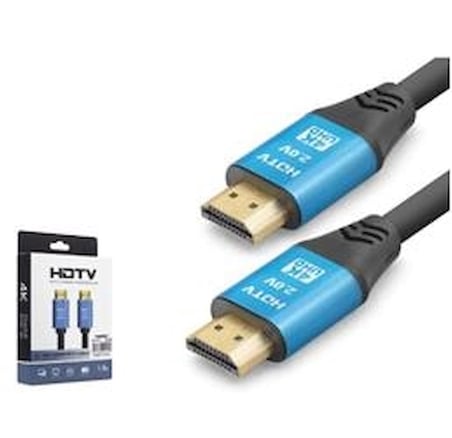 NODAR ND4050 HDMI 2.0 Kablo 4K 60 Hz OD 8.0 mm 1.5 m Siyah Mavi (KDO)