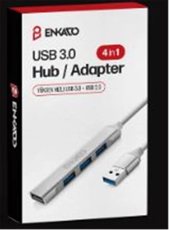 ENKADO EKD-UH60 USB 3.0 TO 4in1 , 1 PORT USB 3.0+3PORT USB 2.0 HUP ADAPTÖR (KDO)