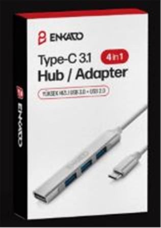 ENKADO EKD-TP50 TYPE-C USB 3,1 TO 4in1 PORT USB ADAPTÖR (KDO)