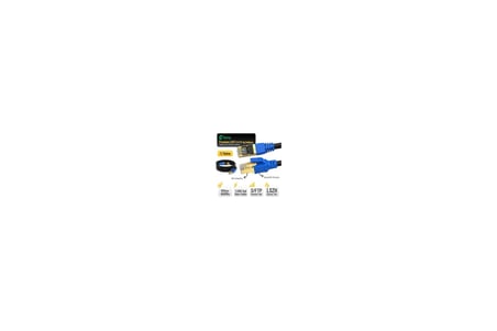 Feny FN-CAT7LS05 10GBPS İnternet 600MHZ 5 Metre CAT7 Gold Patch Kablo (Yanmaz- yüzde 100 Saf Bakır) (KDO)