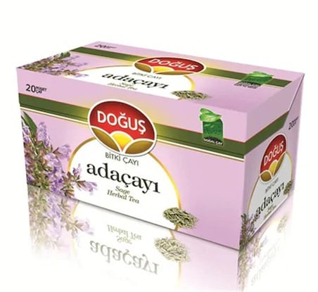 Doğuş Adaçayı Bitki Çayı Süzen Poşet Çay 20x1.3 gr (KDO)