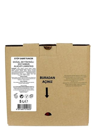 Eyüp Sabri Tuncer Zeytinyağlı Sıvı Sabun Japon Kirazı Çiçeği 5lt Bag In Box Endüstriyel (KDO)