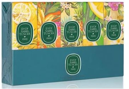 Eyüp Sabri Tuncer Set-5 16ml 5Li Cam Şişe  Sprey Kolonya (Verbena-Ç.limonu-Hawaii-B.Mandalina-limon) (KDO)