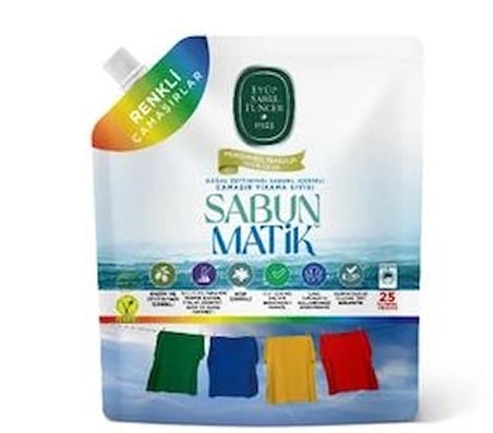 Doğal Zeytinyağı İçerikli Çamaşır Yıkama Sıvısı Renkliler 1,5 lt (KDO)