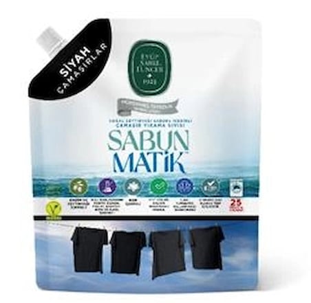 Doğal Zeytinyağı İçerikli Çamaşır Sıvısı Siyahlar 1,5 lt (KDO)