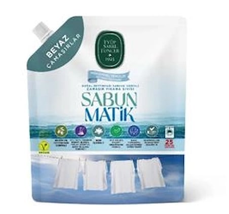 Doğal Zeytinyağı İçerikli Çamaşır Sıvısı Beyaz 1,5 lt (KDO)