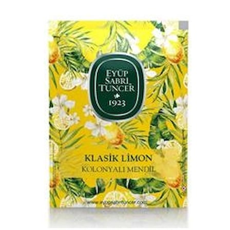 Eyüp Sabri Tuncer 50li Mendil Klasik Limon Kolonyalı  (9,3 x 12,5) Doypack (KDO)