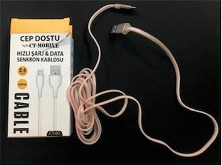 Dataline Ct-07 2.4a Lightning Data Kablosu Hızlı Şarj 1,5mt (KDO)