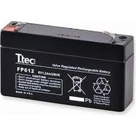 Ttec 6V 1.3AH Bakımsız Kuru Akü (KDO)