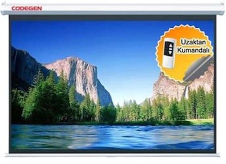 Codegen EX-18 180X180 Motorlu Uzaktan Kumandalı Projeksiyon Perdesi (KDO)