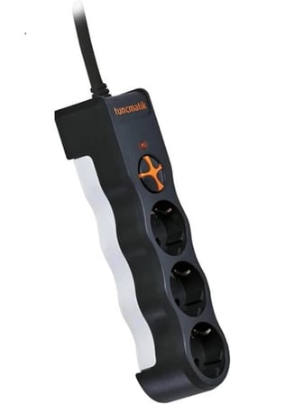 Tunçmatik TSK19009 3li Enerji Koruma Powersurge Beyaz 1050 JOULE (KDO)
