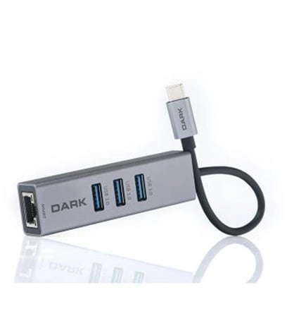 Dark DK-AC-U31X3GL USB3.1 Type-C - 3xUSB3.0HUB+ Gigabit Ethernet (KDO)