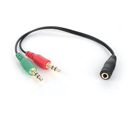 Dark "DK-CB-AUC02" 2x3.5mm Stereo Erkek - 3.5mm Stereo Dişi Y Kablo (KDO)