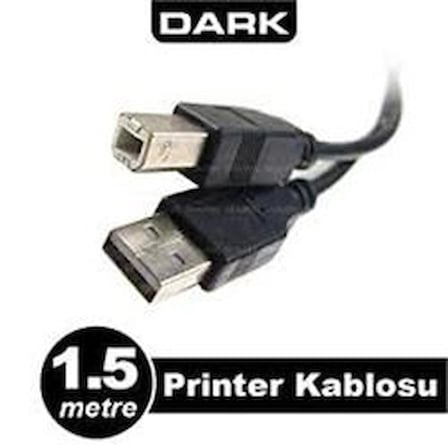 Dark DK CB USB2PRNL151 1.5mt USB 2.0 Yazıcı Kablosu (KDO)