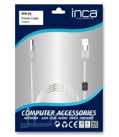 Inca IPR-02 3mt Usb Yazıcı Kablosu (KDO)