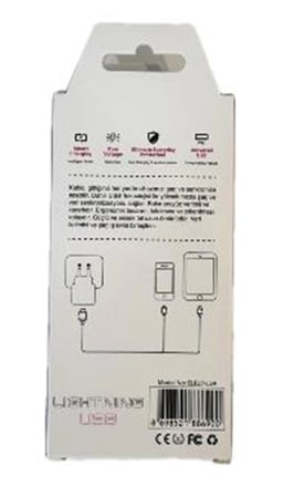 Elba Elb27-IOS 1Mt  iPhone Lightning 3A Hızlı Şarj Hasırlı Şarj Kablosu Beyaz (KDO)
