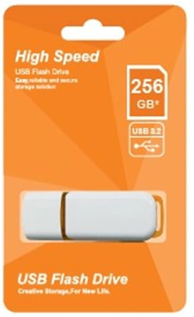 Elba 256GB Plastik Beyaz-Turuncu 3.2 USB Flash Bellek (KDO)
