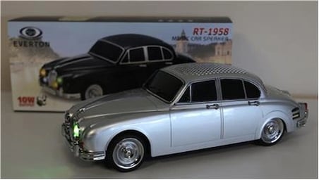 EVERTON RT-1958 Gümüş (Silver) Arabalı  Bluetooth Fm-Usb-Tf-Aux Şarjlı Nostaljik Radyo (KDO)