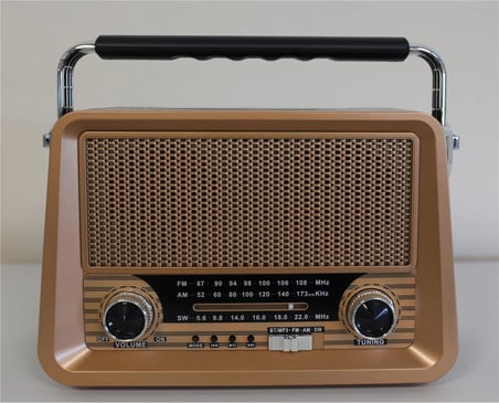 Everton Rt-756  Bluetooth Fm-Usb-Tf-Aux Şarjlı Nostaljik Radyo (KDO)